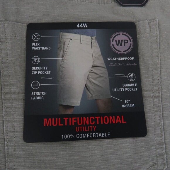 Weatherproof Men's Multifunctional Utility Shorts 44W Birch NWT - Picture 3 of 4